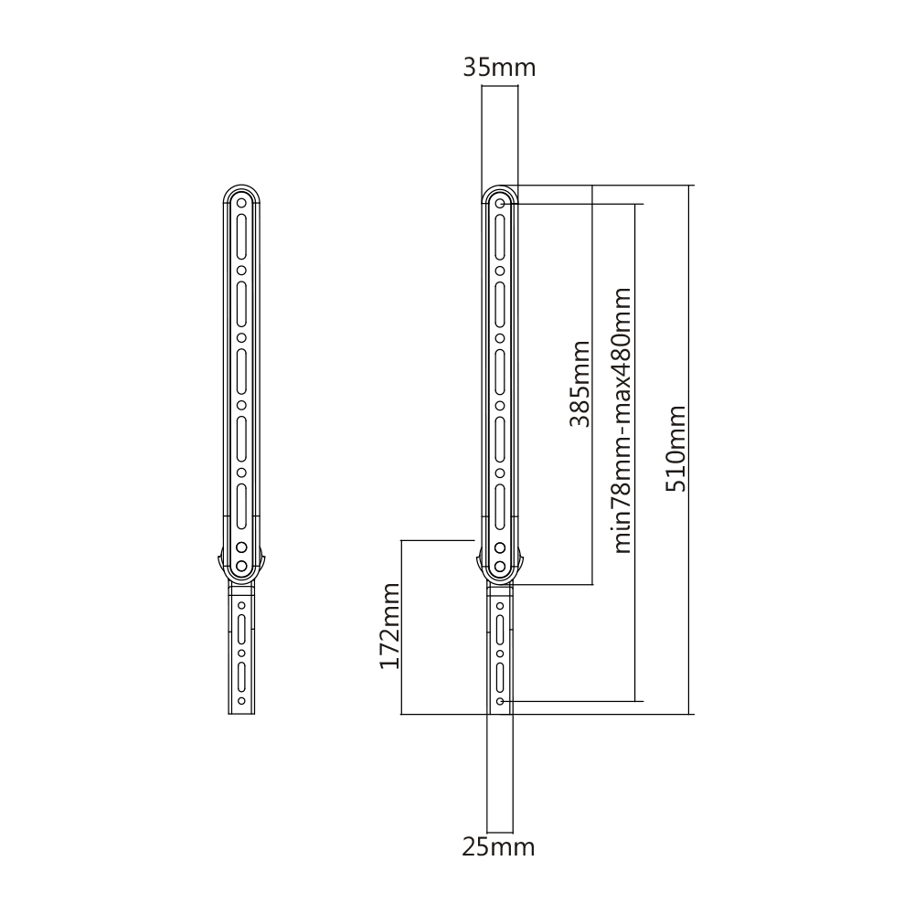 HFTM-SBM950: Sound Bar Bracket, Fits 23-65 Inch TV, VESA Compatible - Black (Pair)